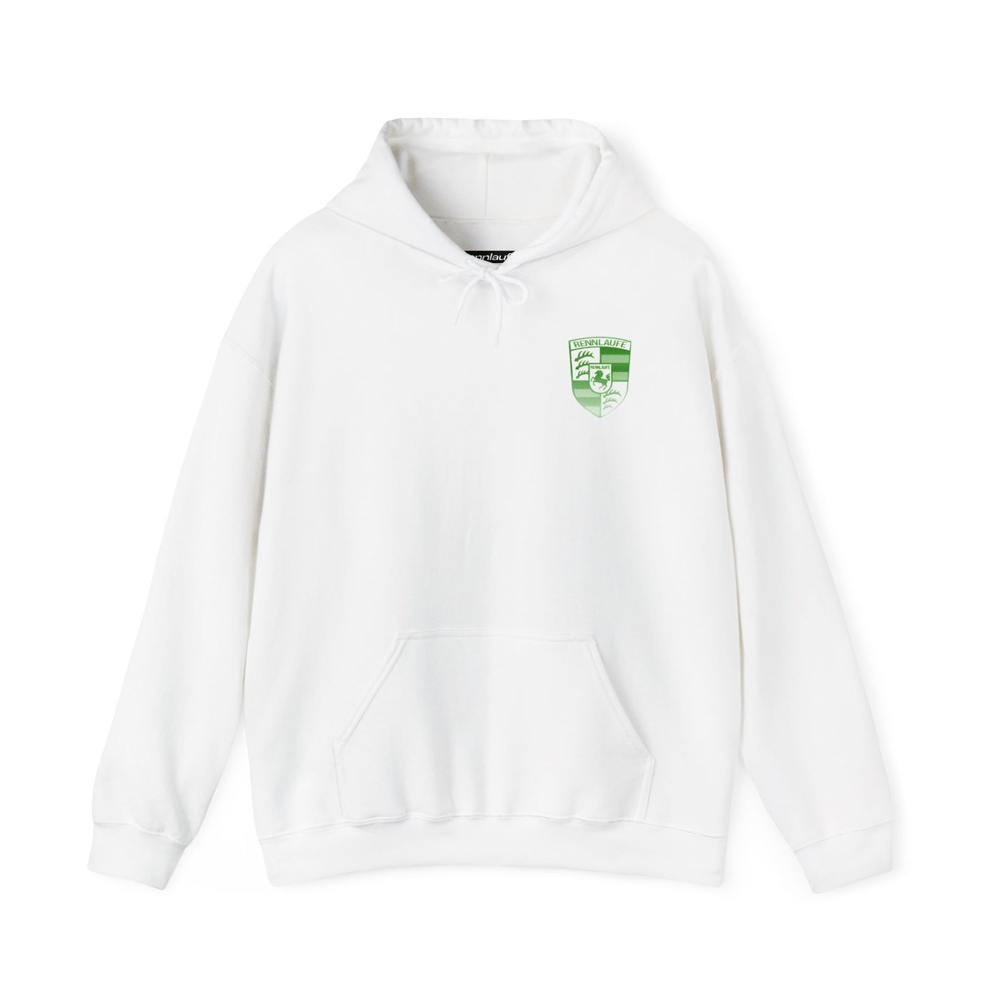 Porsche 959 Green, White Hoodie, 1986, halftone hooded hoodie, white streetwear hoodie